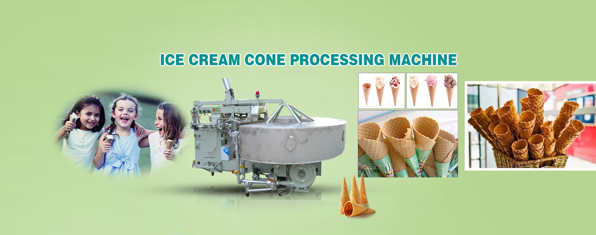 Waffle Ice Cream Cone Making Machine