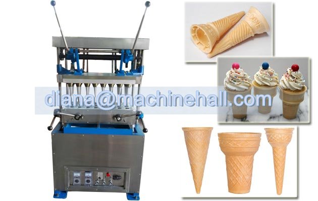 Commercial Ice Cream Cone Machine for Sale 24 Mould